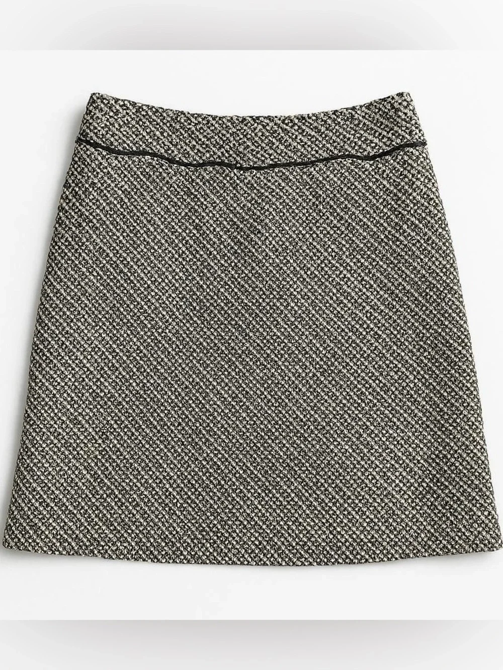 LOFT Black and White Tweed Pencil Skirt Size 4